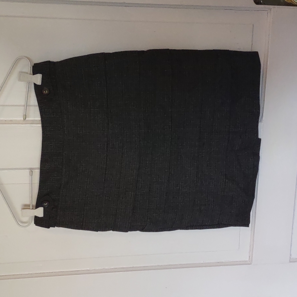 BCX tiered miniskirt charcoal sz 7